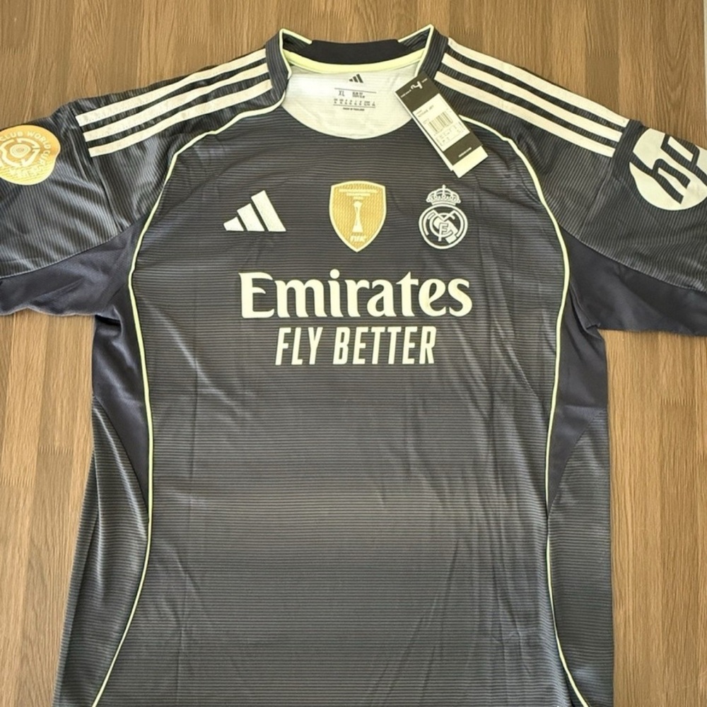 Adidas Real Madrid Gray jersey size medium brand new never worn comes with tags